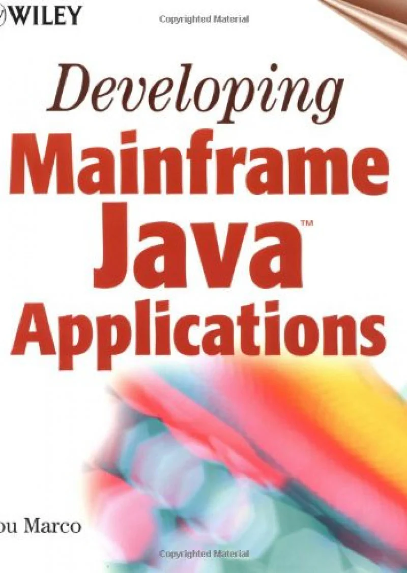 Developing Mainframe Java Applications