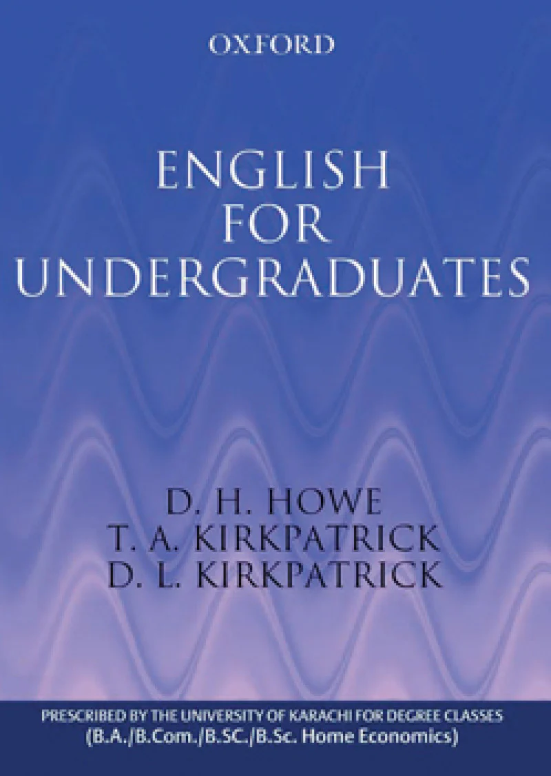 English for Undergraduates - University of Karachi edition
