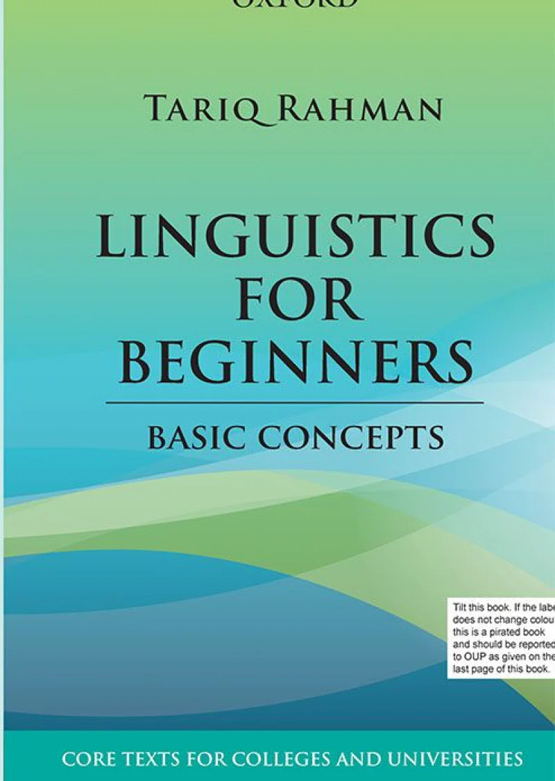 Linguistics for Beginners: Basic Concepts for South Asian Students